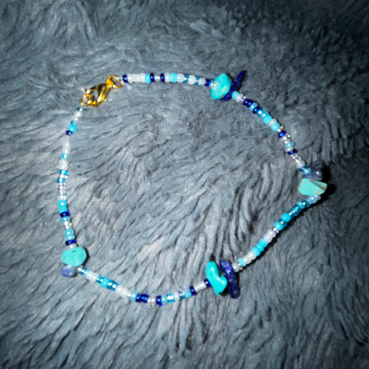 Blue ocean anklet✨